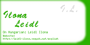 ilona leidl business card